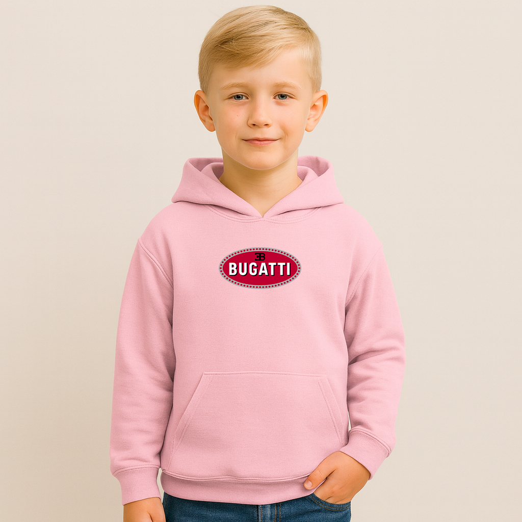 Youth Kids Bugatti Car Pullover Hoodie